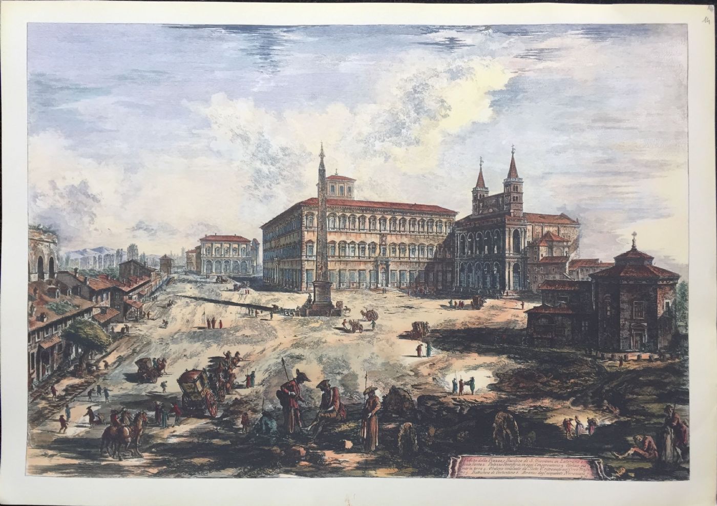 "Ansicht von San Giovanni in Laterano" - Druck Piranesi